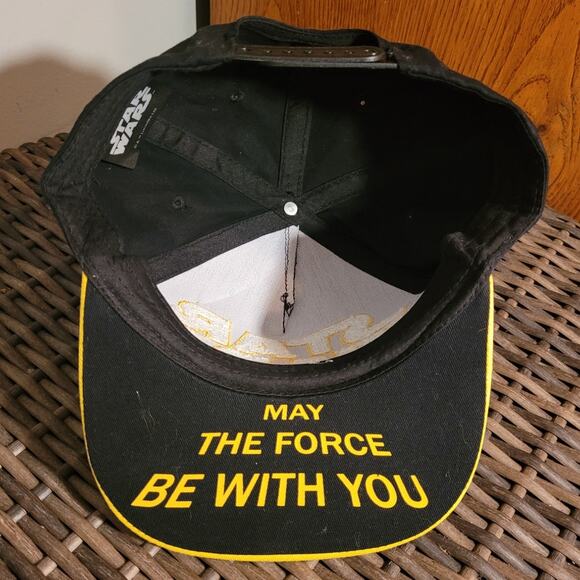 STAR WARS Lucas Films May The Force Be With You Snapback Baseball Cap Fuzzy 3D - Picture 2 of 10